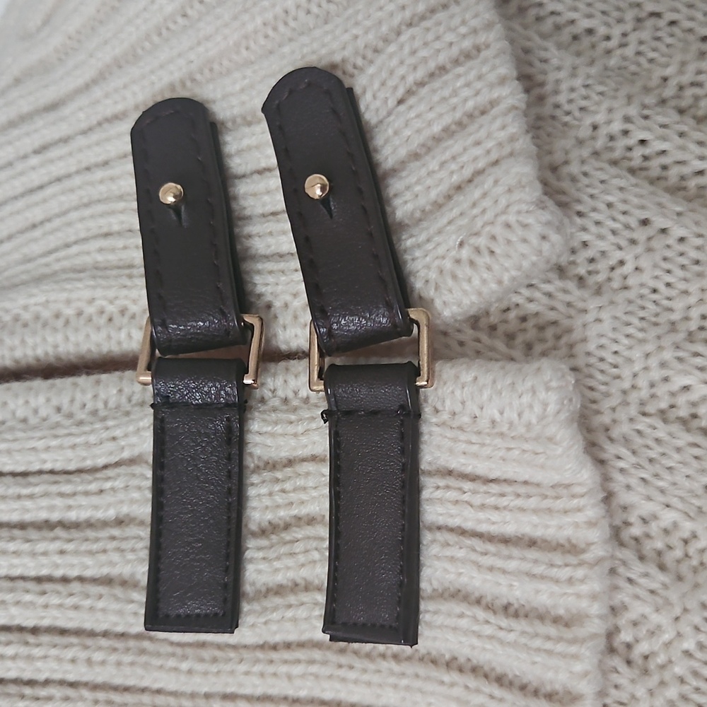 Sandra Darren Cream Cowl Neck Sweater Dress - Picture 4 of 7